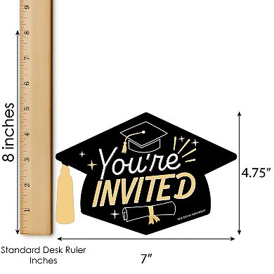 Big Dot Of Happiness Goodbye High School Hello College - Grad Fill-in Invites/envelopes 12 Ct