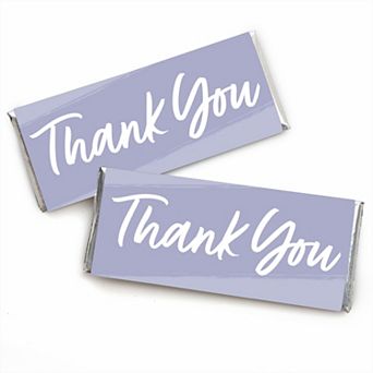 Big Dot Of Happiness Purple Elegantly Simple - Candy Bar Wrapper Guest Party Favors - 24 ct