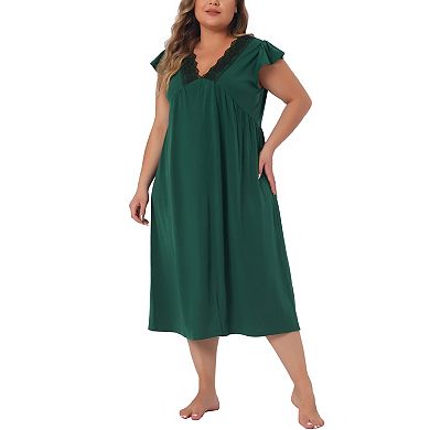 Let Me Sleep Printed Plus Size Nightgown main image 0