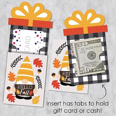 Big Dot Of Happiness Fall Gnomes Autumn Money Gift Card Sleeves Nifty Gifty Card Holders 8 Ct