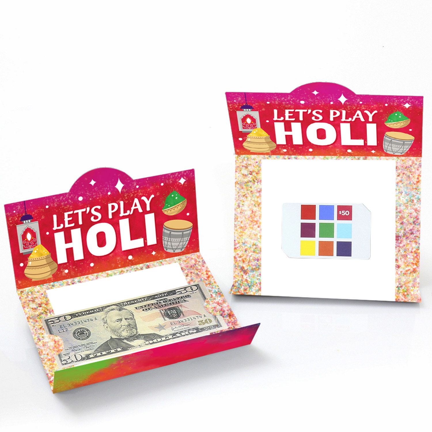 Big Dot Of Happiness Holi Hai Papierketten-Set – 90 Glieder & 30 Quasten, 6,4 M Lang, Bunt, Für Festivals & Partys