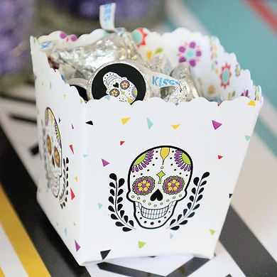 Big Dot Of Happiness Day Of The Dead Mini Favor Box Sugar Skull Party Treat Candy Boxes 12 Ct