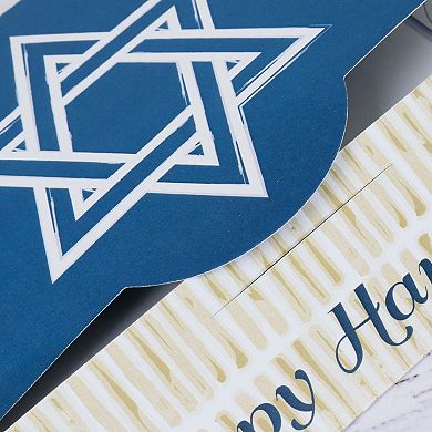 Big Dot Of Happiness Happy Hanukkah - Chanukah Money And Gift Card Holders - Set Of 8