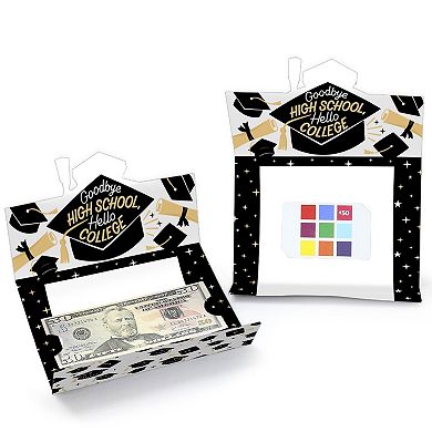Big Dot Of Happiness Goodbye High School, Hello College - Grad Money & Gift Card Holders 8 Ct