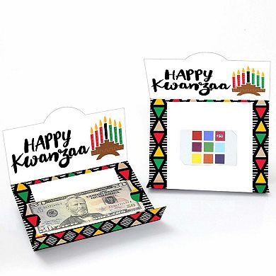 Big Dot Of Happiness Happy Kwanzaa - Money And Gift Card Holders - Set Of 8