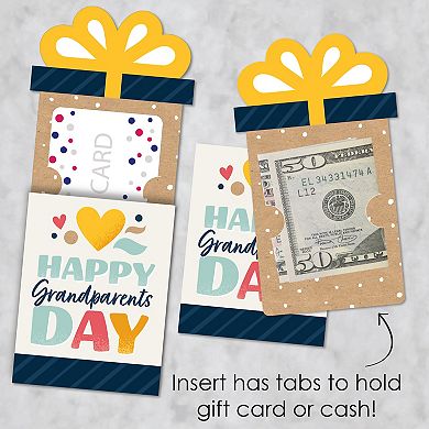 Big Dot Of Happiness Happy Grandparents Day - Money & Gift Card Nifty Gifty Card Holders 8 Ct