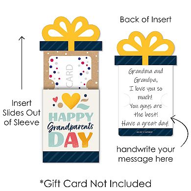 Big Dot Of Happiness Happy Grandparents Day - Money & Gift Card Nifty Gifty Card Holders 8 Ct