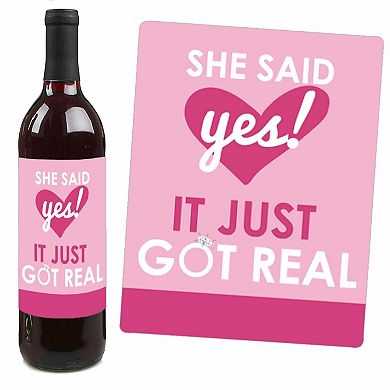 Big Dot Of Happiness Bride-To-Be - Bridal Shower Or Classy Bachelorette Party Water Bottle Sticker Labels Set Of 20 181819018166386720