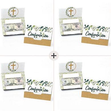 Big Dot Of Happiness Confirmation Elegant Cross Assorted Money & Gift Card Holders 8 Ct