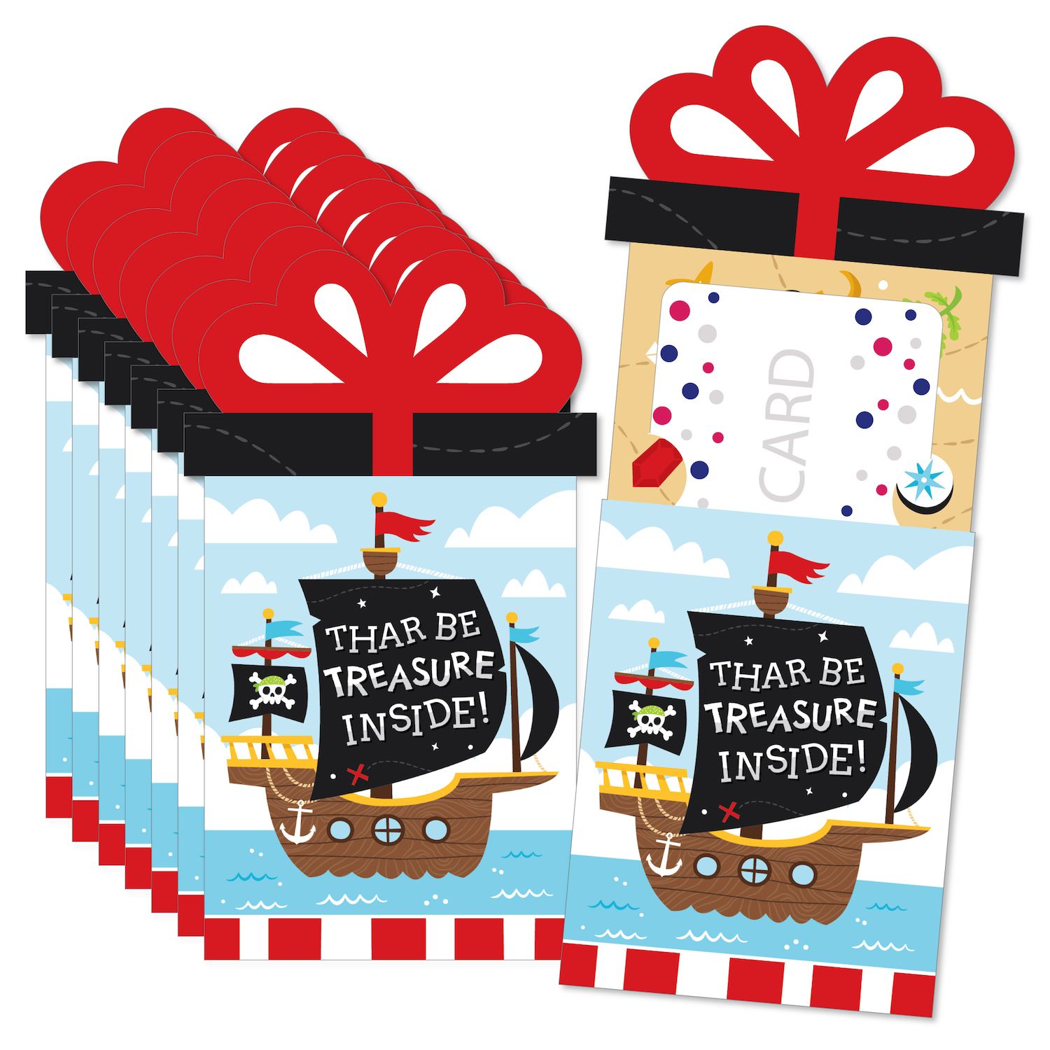 Big Dot Of Happiness Kürbis Geschenkkartenhalter – 8 Stück + Umschläge | Für Halloween, Herbst & Thanksgiving, Doppelseitig Bedruckt