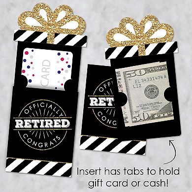 Big Dot Of Happiness Happy Retirement Retirement Party Money & Nifty Gifty Card Holders 8 Ct