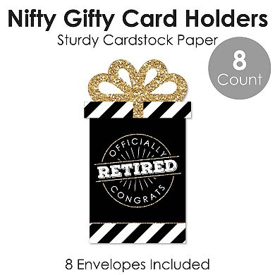 Big Dot Of Happiness Happy Retirement Retirement Party Money & Nifty Gifty Card Holders 8 Ct