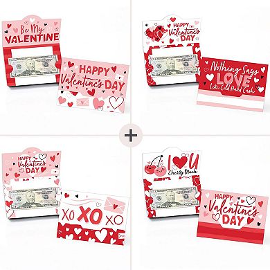 Big Dot Of Happiness Assorted Happy Valentine's Day - Money And Gift Card Holders - Set Of 8