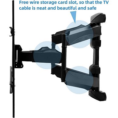 Full Motion Outdoor Tv Wall Mount Fits For Tv 40- 75 Inch