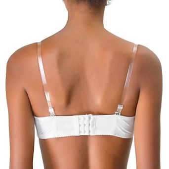Women's Non-slip Clear Bra Strap Replacement Invisible Shoulder Straps 1 Pair Width 3/8"