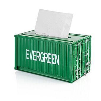Metal Shipping Container Tissue Box Cover