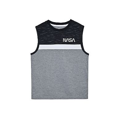 Sleep On It Boys 2-Piece Muscle-Tank Jersey Pajama Top and Pajama Shorts Set