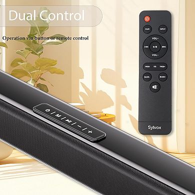 Bluetooth Soundbar For Tv 2.0 Channel Eq Control Hdmi Arc Usb Optical Aux Dc12v
