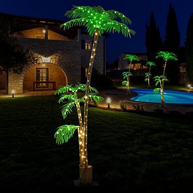 7ft Illuminated Palm Tree Light Led Floor Lamp