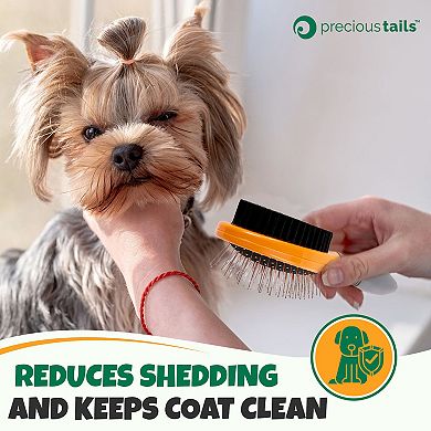 Precious Tails Dog and Cat Double Sided Grooming Brush