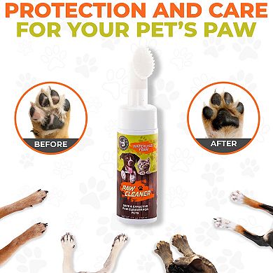 Precious Tails 150ml Waterless Foam Paw Cleaner Brush