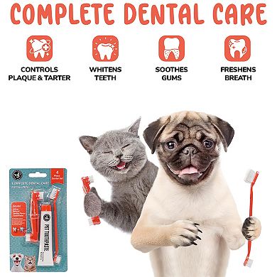 Precious Tails 4 Piece Complete Dental Set
