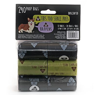 Precious Tails 240 Count Humorous Pet Waste Bags