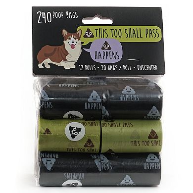 Precious Tails 240 Count Humorous Pet Waste Bags