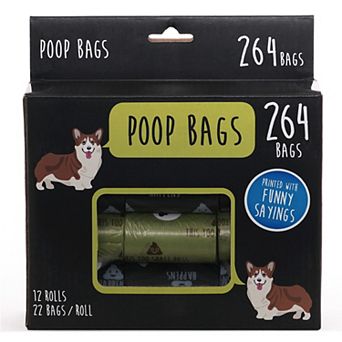 Precious Tails 264 Count Humorous Pet Waste Bags