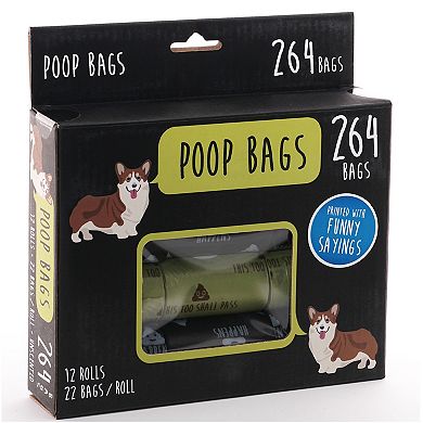 Precious Tails 264 Count Humorous Pet Waste Bags