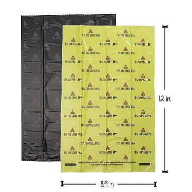 Precious Tails 100 Piece Pet Waste Bags With Dispenser