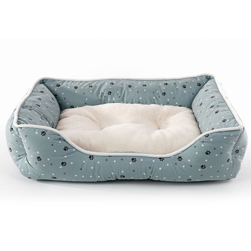 Details Microsuede Pet Bed with Plush Center