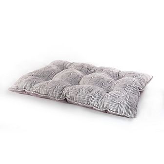 Precious Tails ELLE Large Microsuede Tufted Mat Plush Bottom Pet Bed