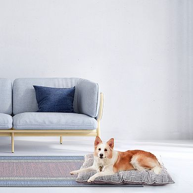 Precious Tails ELLE Large Microsuede Tufted Mat Plush Bottom Pet Bed