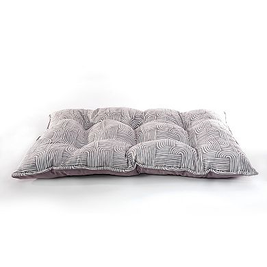 Precious Tails ELLE Large Microsuede Tufted Mat Plush Bottom Pet Bed