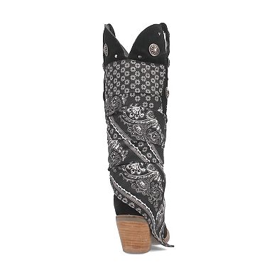 Dingo Women's Rhapsody Bandana Wrapped Leather Cowboy Boots