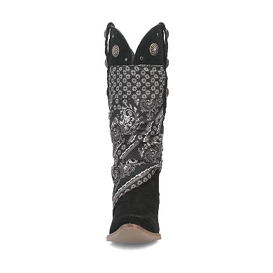 Dingo Women's Rhapsody Bandana Wrapped Leather Cowboy Boots