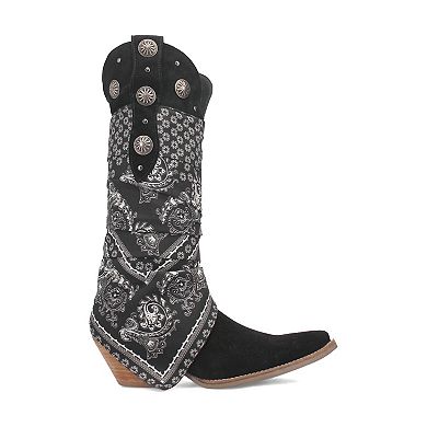 Dingo Women's Rhapsody Bandana Wrapped Leather Cowboy Boots