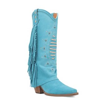 Dingo Women's Spirit Trail Side Fringed Leather Cowboy Boots