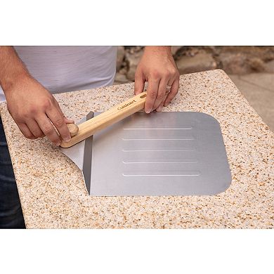 Cuisinart® 12" Aluminum Pizza Peel with Collapsible Wooden Handle