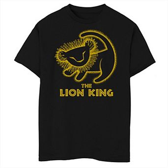 Disney's The Lion King Cub Simba Paint Boys Husky Graphic Tee
