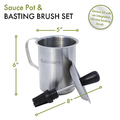 Cuisinart® Outdoor Sauce Pot & Basting Brush Set