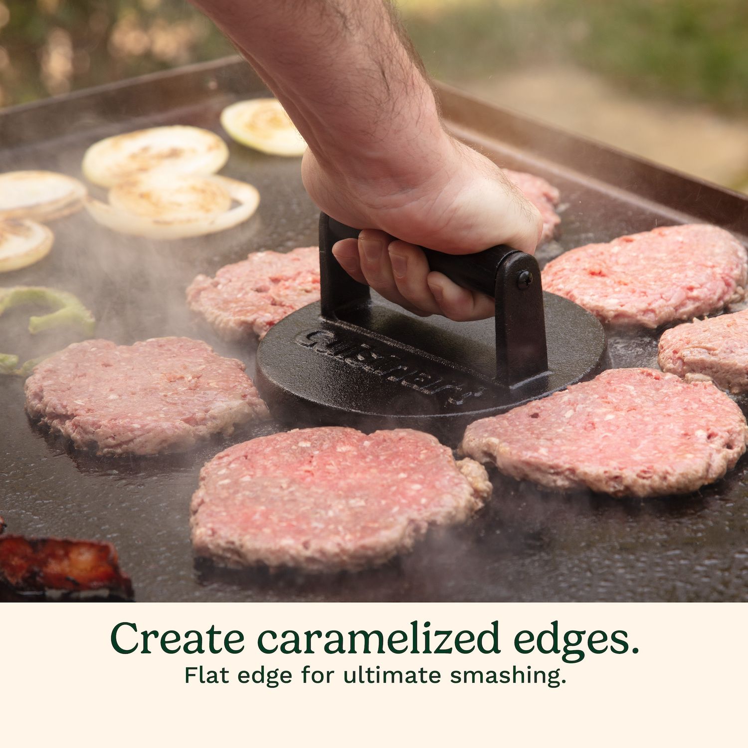 Cuisinart 6.5" Cast Iron Smashed Burger Press - Thumbnail 3