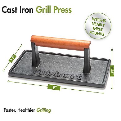 Cuisinart Outdoor Cast Iron Grill Press