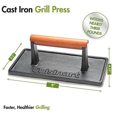 Cuisinart Outdoor Cast Iron Grill Press
