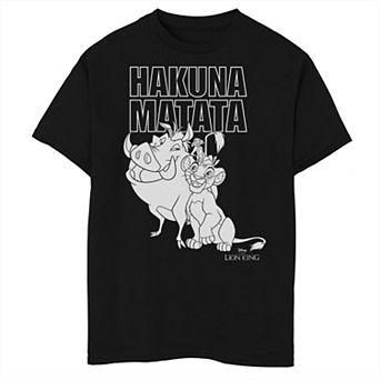 Disney's The Lion King Hakuna Matata Group Boys Husky Graphic Tee