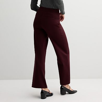Women's Nine West High-Rise Wide-Leg Ponte Pants