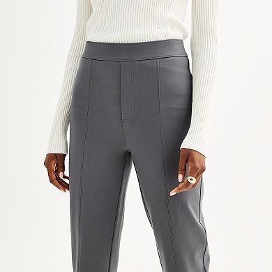 Women's Nine West High Rise Slim-Straight Ponte Pants