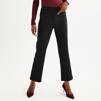 Women's Nine West High Rise Slim-Straight Ponte Pants