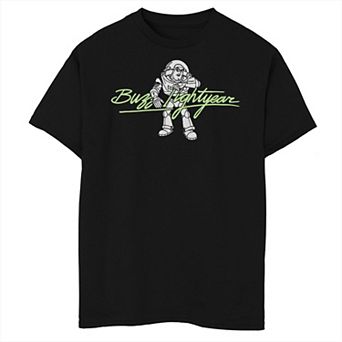 Disney / Pixar's Toy Story Buzz Lightyear Signature Sign Boys Husky Graphic Tee